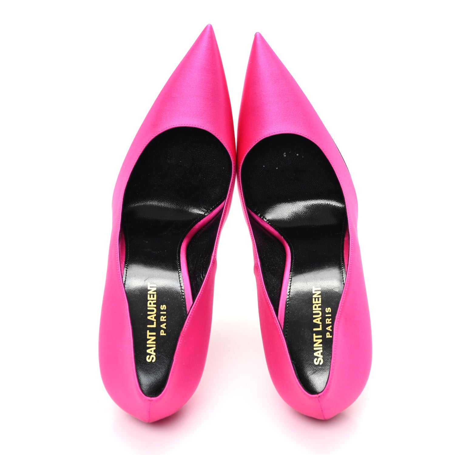 Saint Laurent Satin Crepe Marylin 110 Pumps 41 Fuchsia 5 of 10