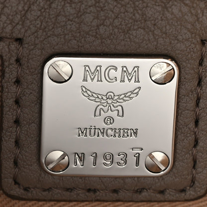 MCM Calfskin Ottomar Monogram Medium Klara Shopper Tote Dove 6 of 10