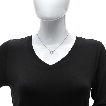 Cartier 18K White Gold 2 Diamond LOVE Necklace 2 of 7