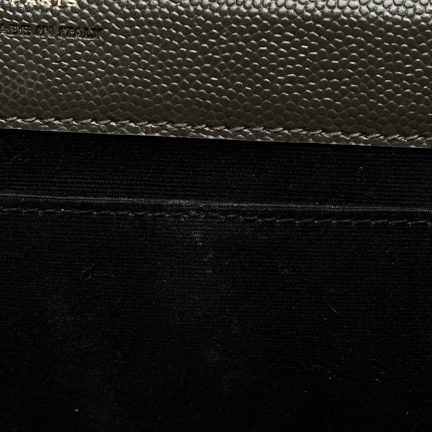Grain De Poudre Matelasse Chevron Monogram Envelope Clutch Earth