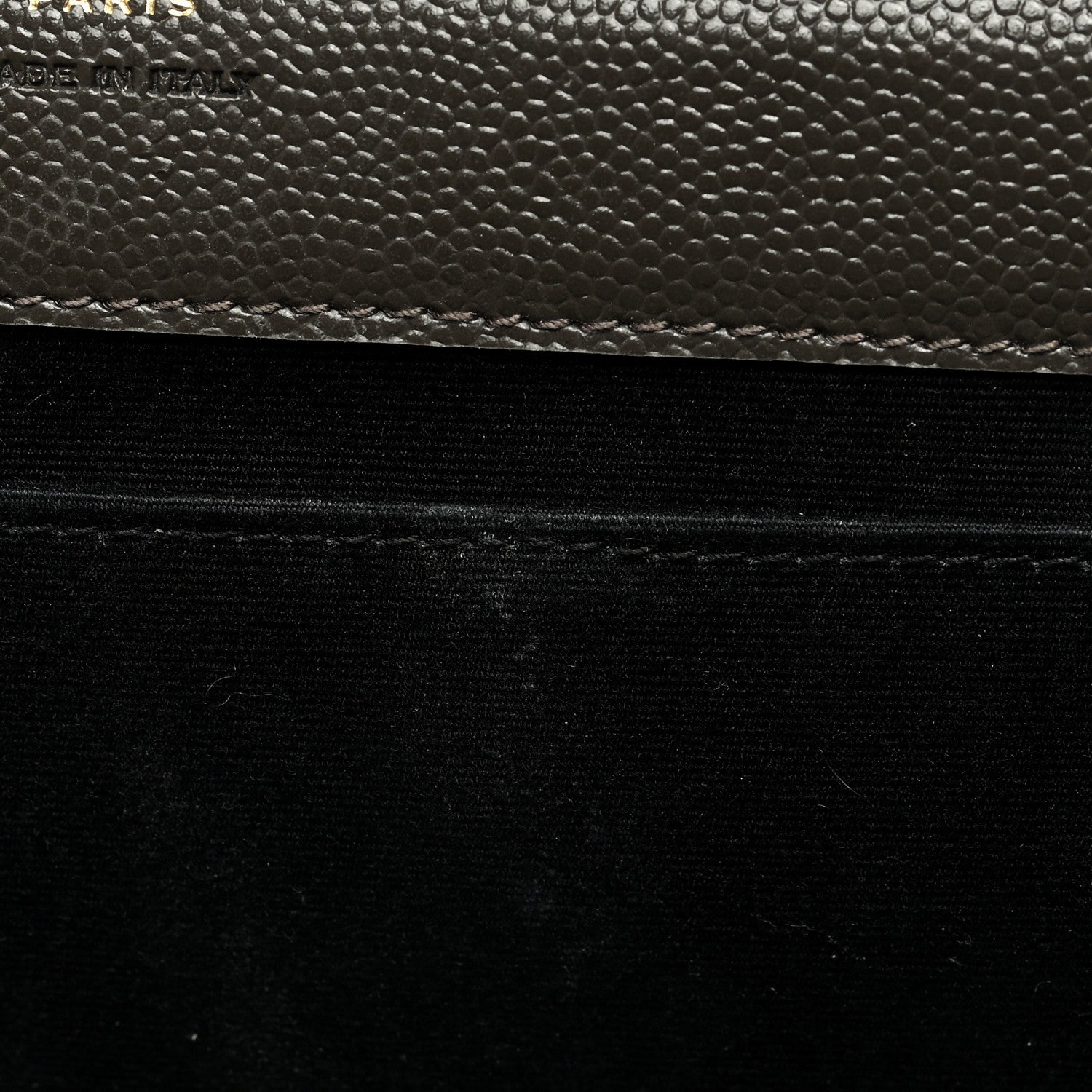 Saint Laurent Grain De Poudre Matelasse Chevron Monogram Envelope Clutch Earth 7 of 7
