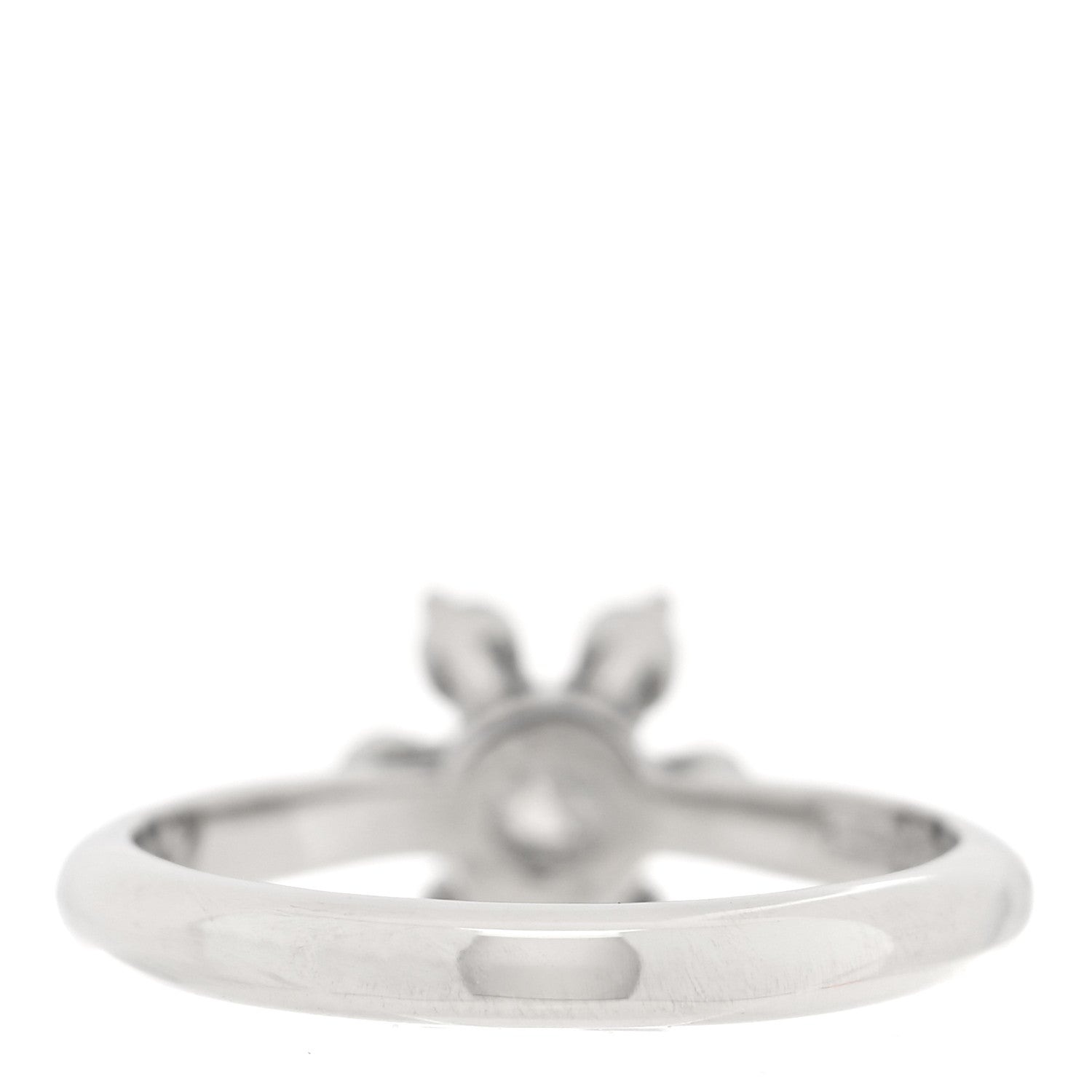 Tiffany Platinum Diamond Flower Ring 48 4.5 3 of 4