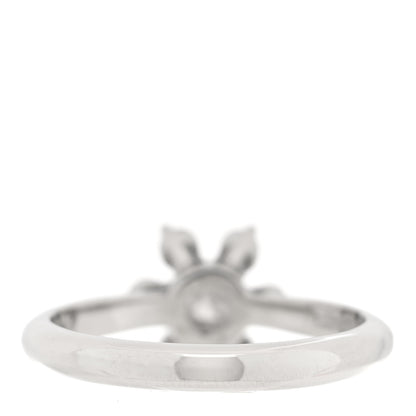Tiffany Platinum Diamond Flower Ring 48 4.5 3 of 4