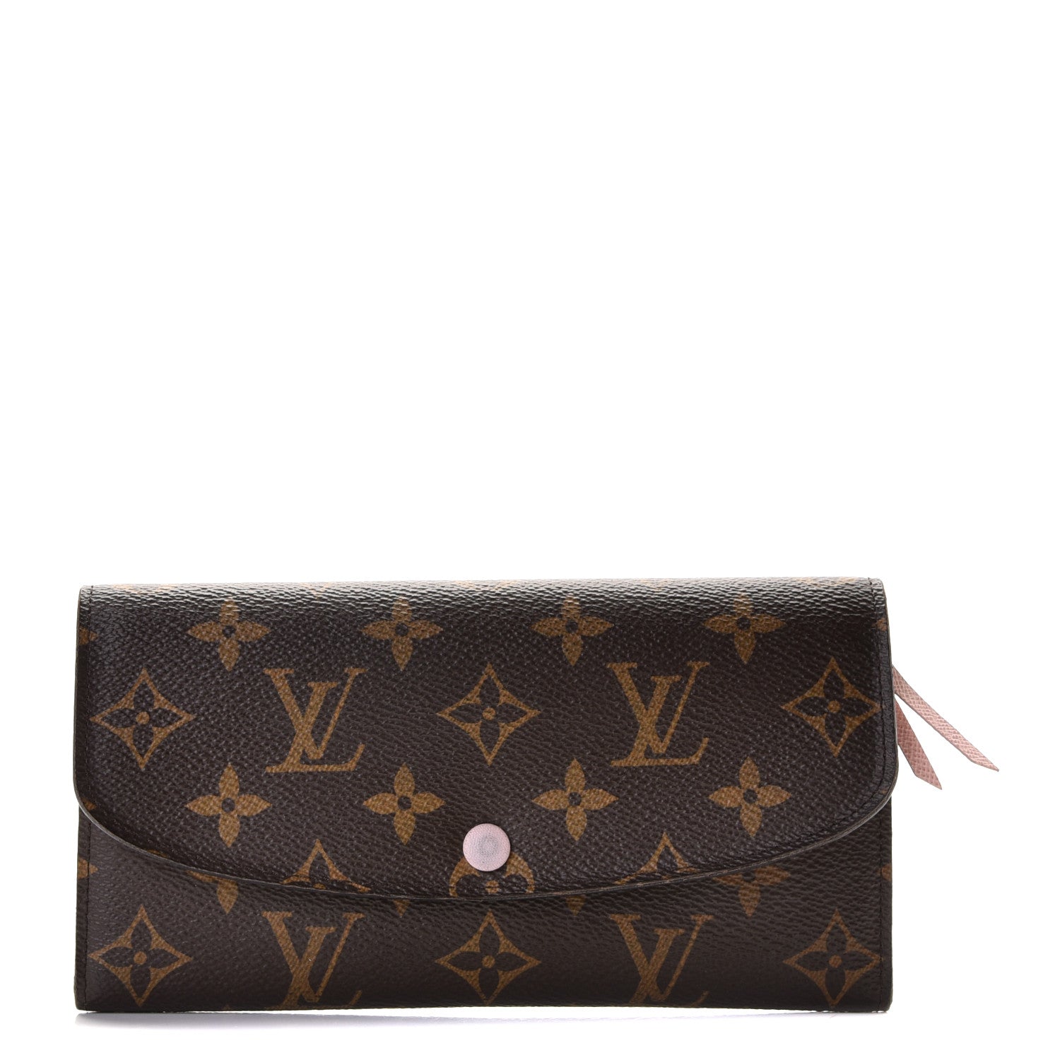 Louis Vuitton Monogram Emilie Wallet Rose Ballerine 1 of 8