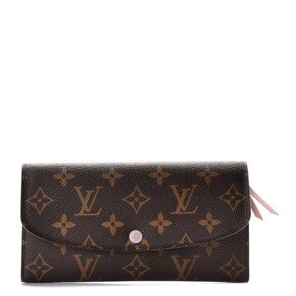 Louis Vuitton Monogram Emilie Wallet Rose Ballerine 1 of 8