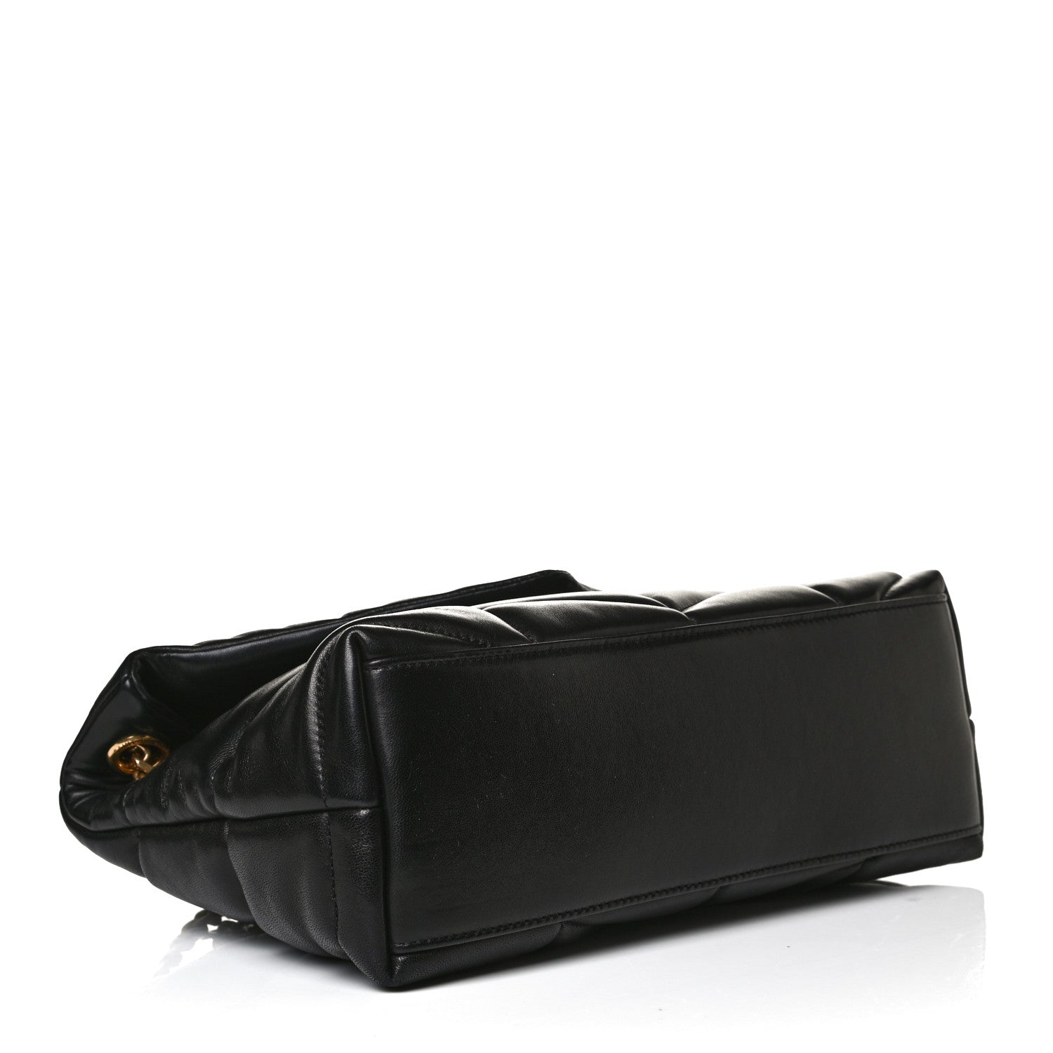 Saint Laurent Lambskin Quilted Small Loulou Puffer Monogram Chain Satchel Black 4 of 13