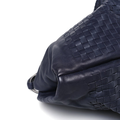Bottega Veneta Nappa Intrecciato Aquilone Fortune Cookie Hobo Navy 7 of 8