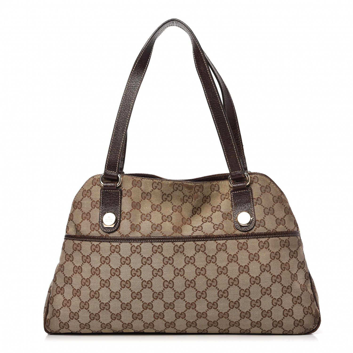 Gucci Monogram Medium Charmy Shoulder Bag Brown 1 of 16