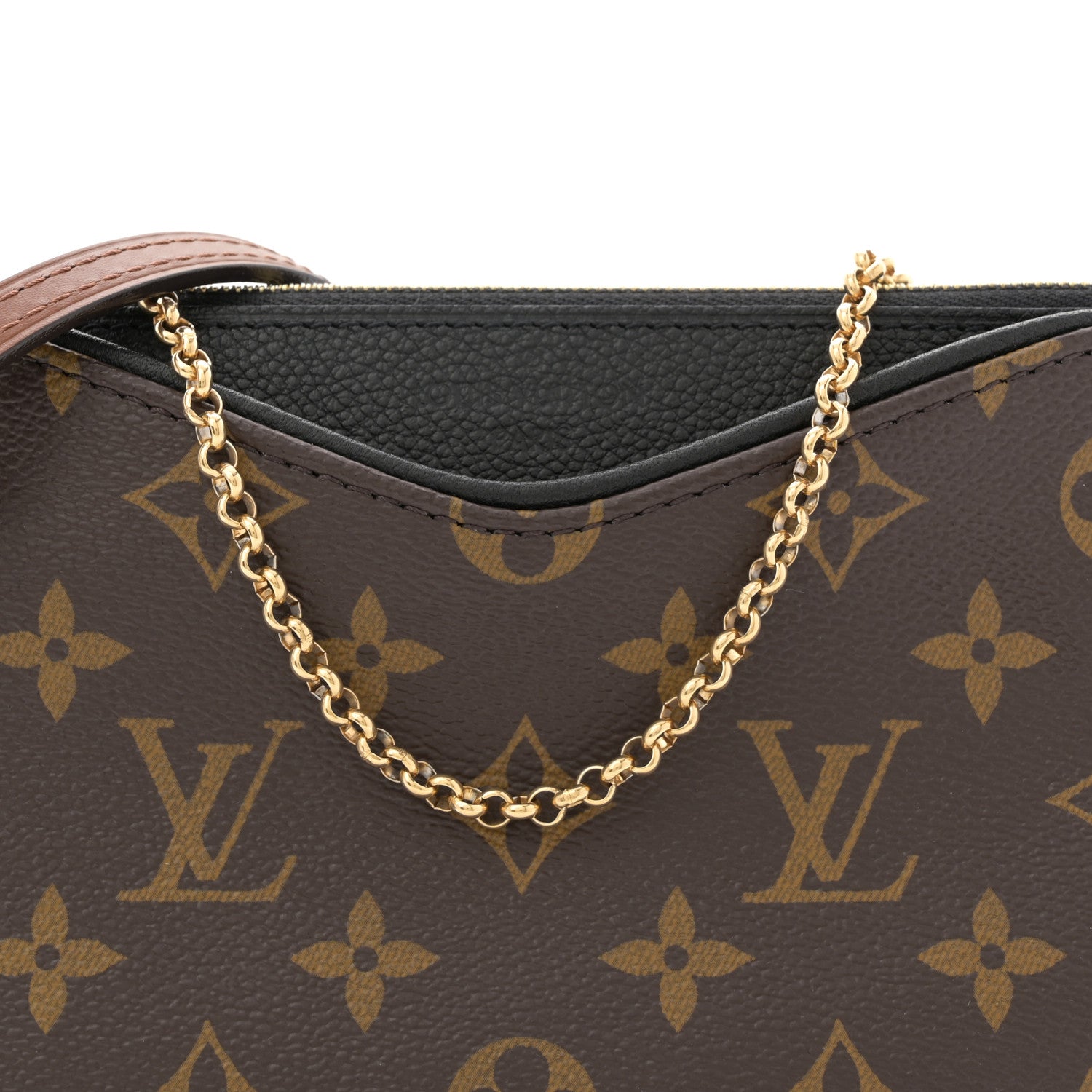 Louis Vuitton Monogram Pallas Clutch Black 8 of 10