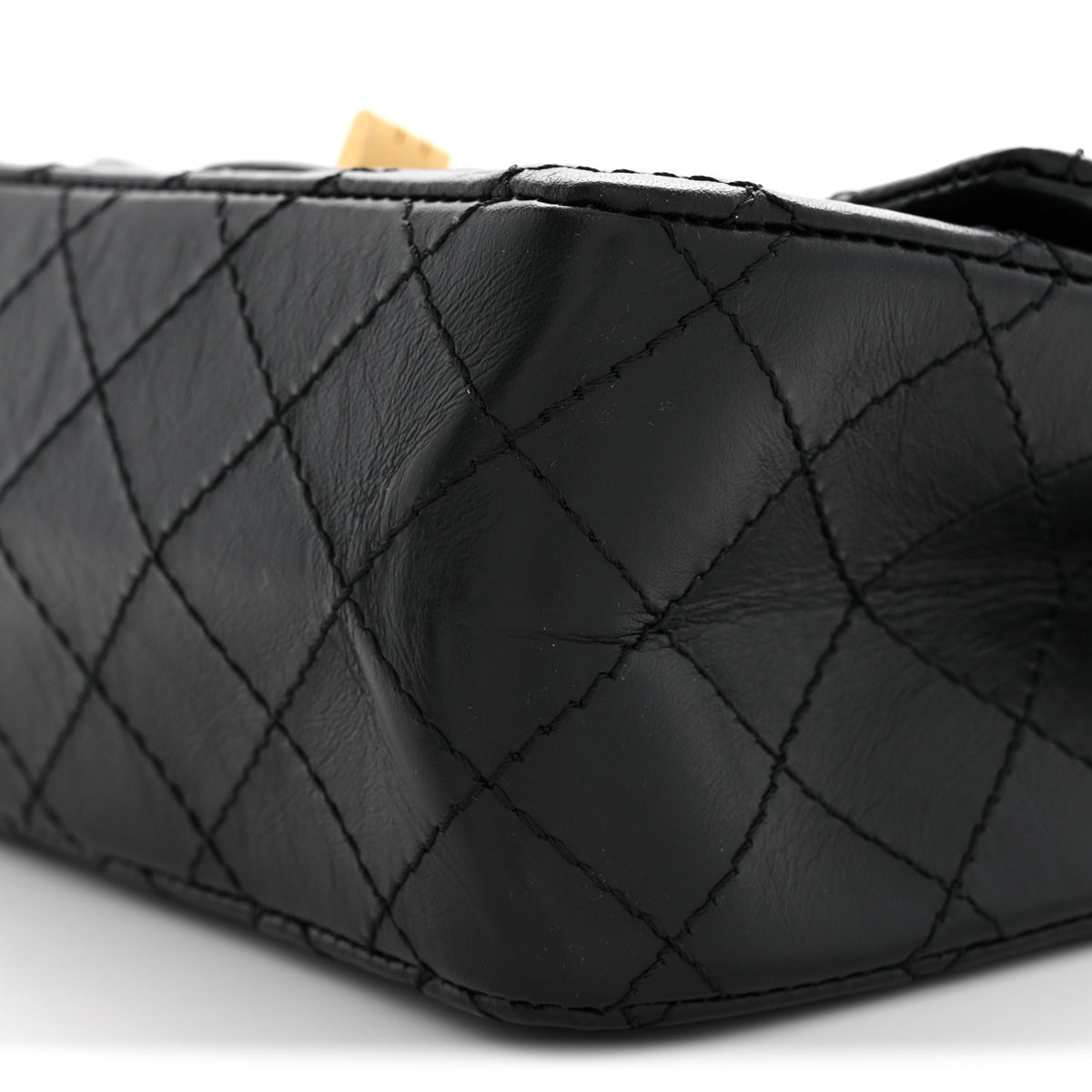 Chanel Aged Calfskin Quilted 2.55 Reissue Mini Flap Black 10 of 11