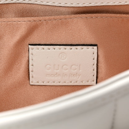 Gucci Nappa Vertical Matelasse Small Maxi Horsebit Chain Shoulder Bag Great White 10 of 22
