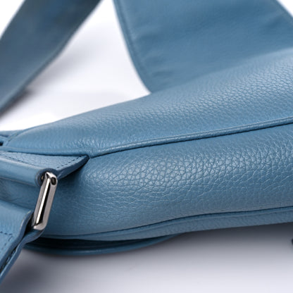 Christian Dior X SHAWN STUSSY Grained Calfskin Saddle Bag Blue 6 of 21