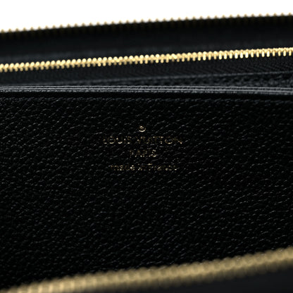 Louis Vuitton Empreinte Monogram Giant Zippy Wallet Black Beige 6 of 8