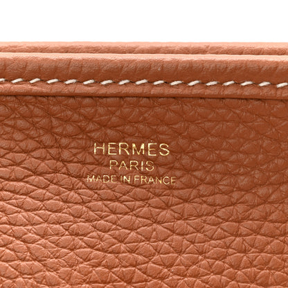 Hermes Taurillon Clemence Evelyne III PM Gold 6 of 11
