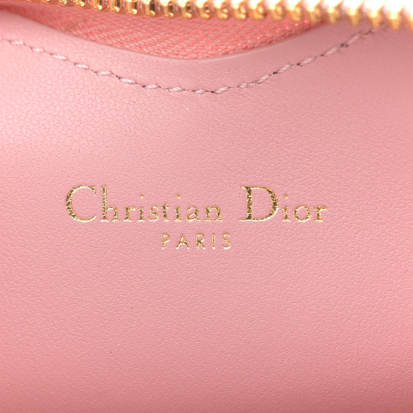 Calfskin Cannage Dioramour Caro Heart Pouch With Chain Old Rose