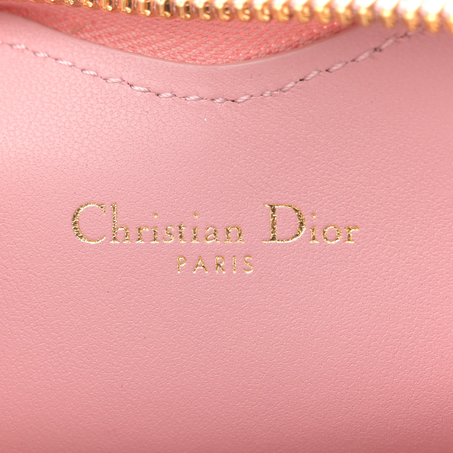 Christian Dior Calfskin Cannage Dioramour Caro Heart Pouch With Chain Old Rose 5 of 9