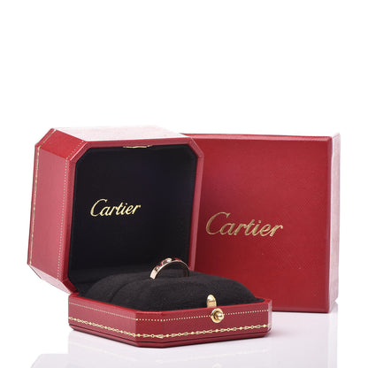 Cartier 18K Pink Gold Diamond LOVE Wedding Band Ring 54 6.75 5 of 5