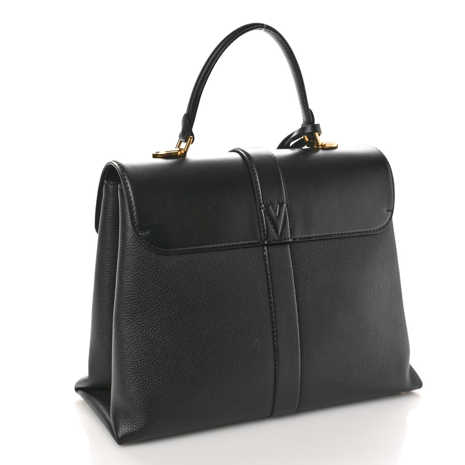 Louis Vuitton Grained Smooth Calfskin Rose Des Vents PM Black 4 of 12