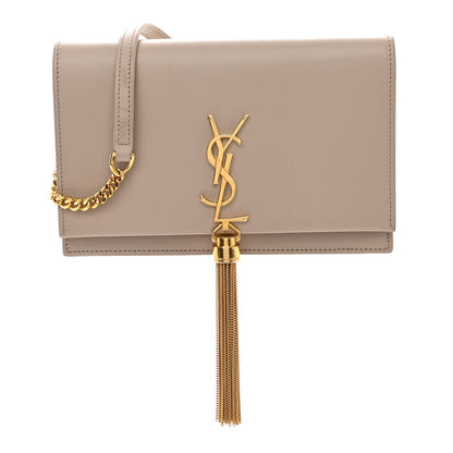 Saint Laurent Smooth Calfskin Classic Monogram Kate Tassel Chain Wallet 1 of 14