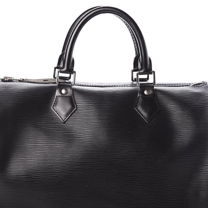 Louis Vuitton Epi Speedy 35 Black 6 of 8