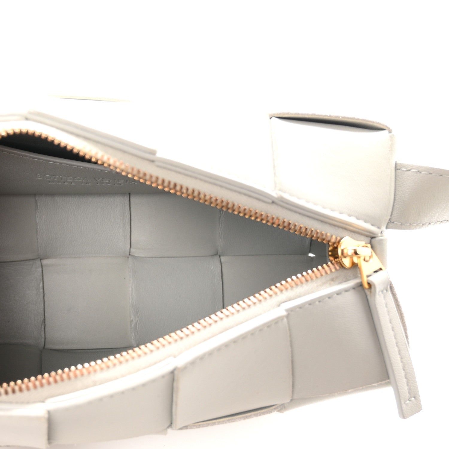 Bottega Veneta Lambskin Maxi Intrecciato Small Brick Cassette Bag Agate Grey 5 of 10
