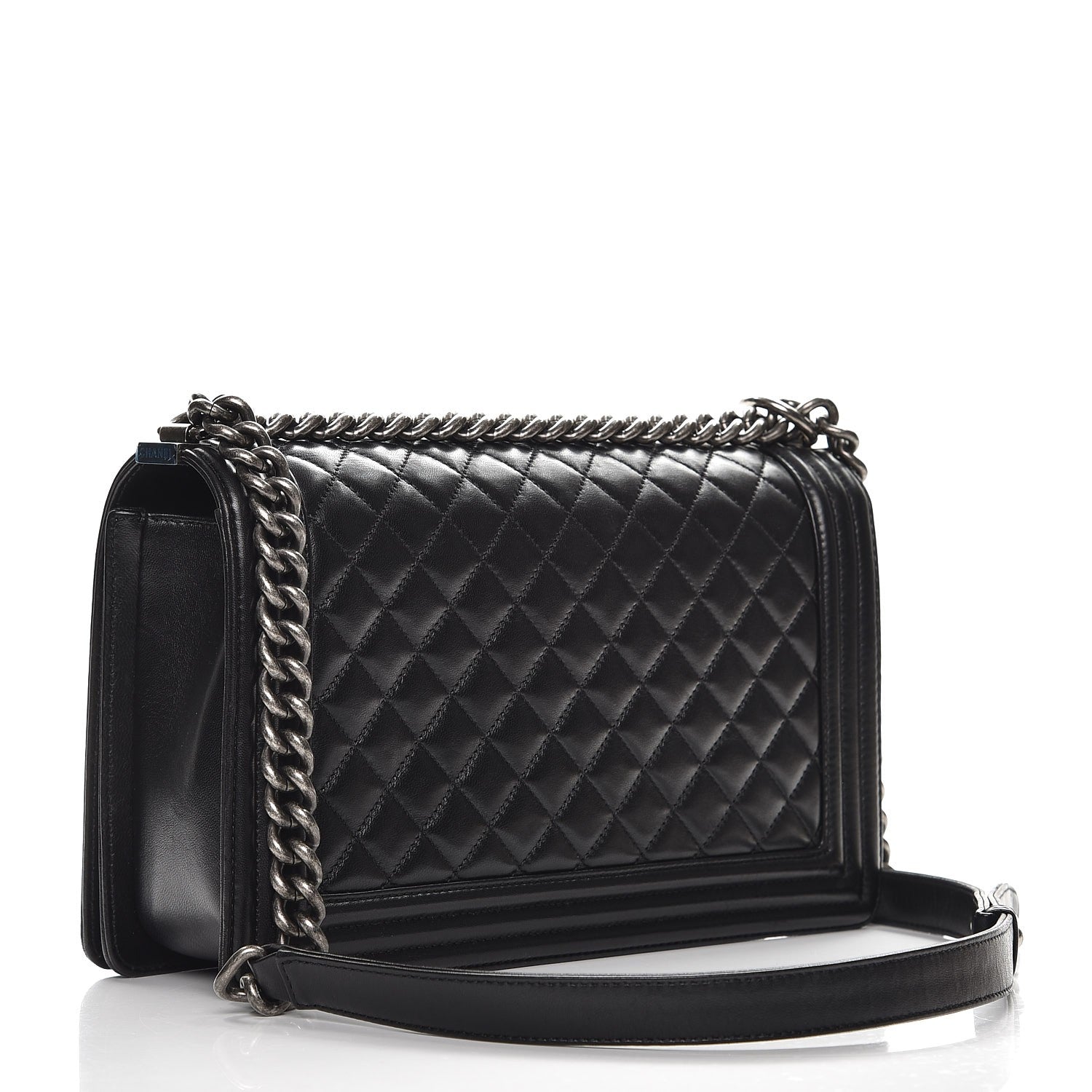 Chanel Lambskin Quilted New Medium Boy Flap Black 3 of 8