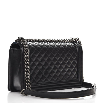 Chanel Lambskin Quilted New Medium Boy Flap Black 3 of 8