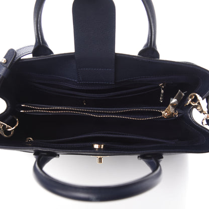 Chanel Grained Calfskin Small Neo Executive Shopper Tote Dark Blue 5 of 10