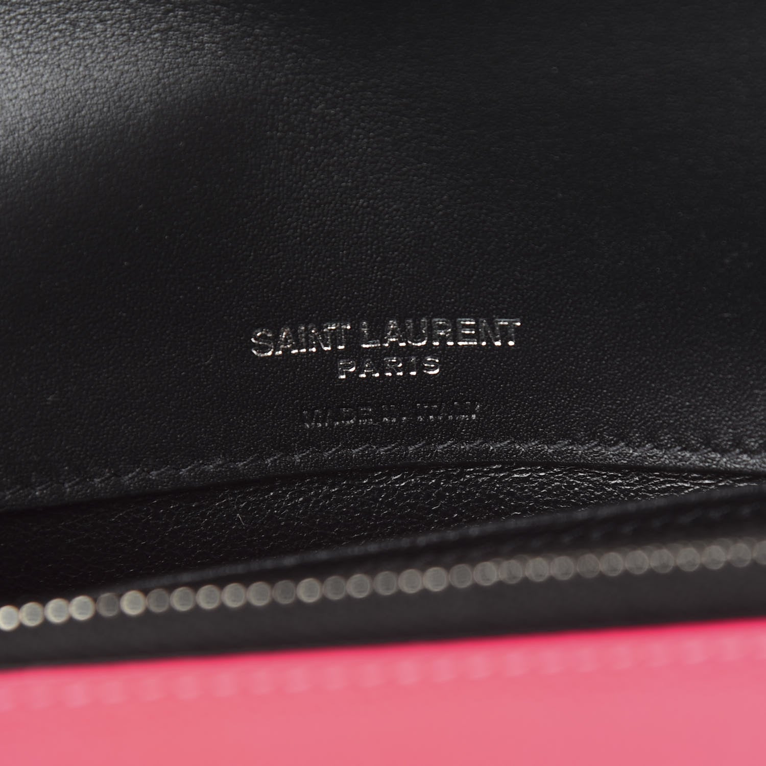 Saint Laurent Grain De Poudre Monogram Kate Belt Bag Neon Pink 5 of 9