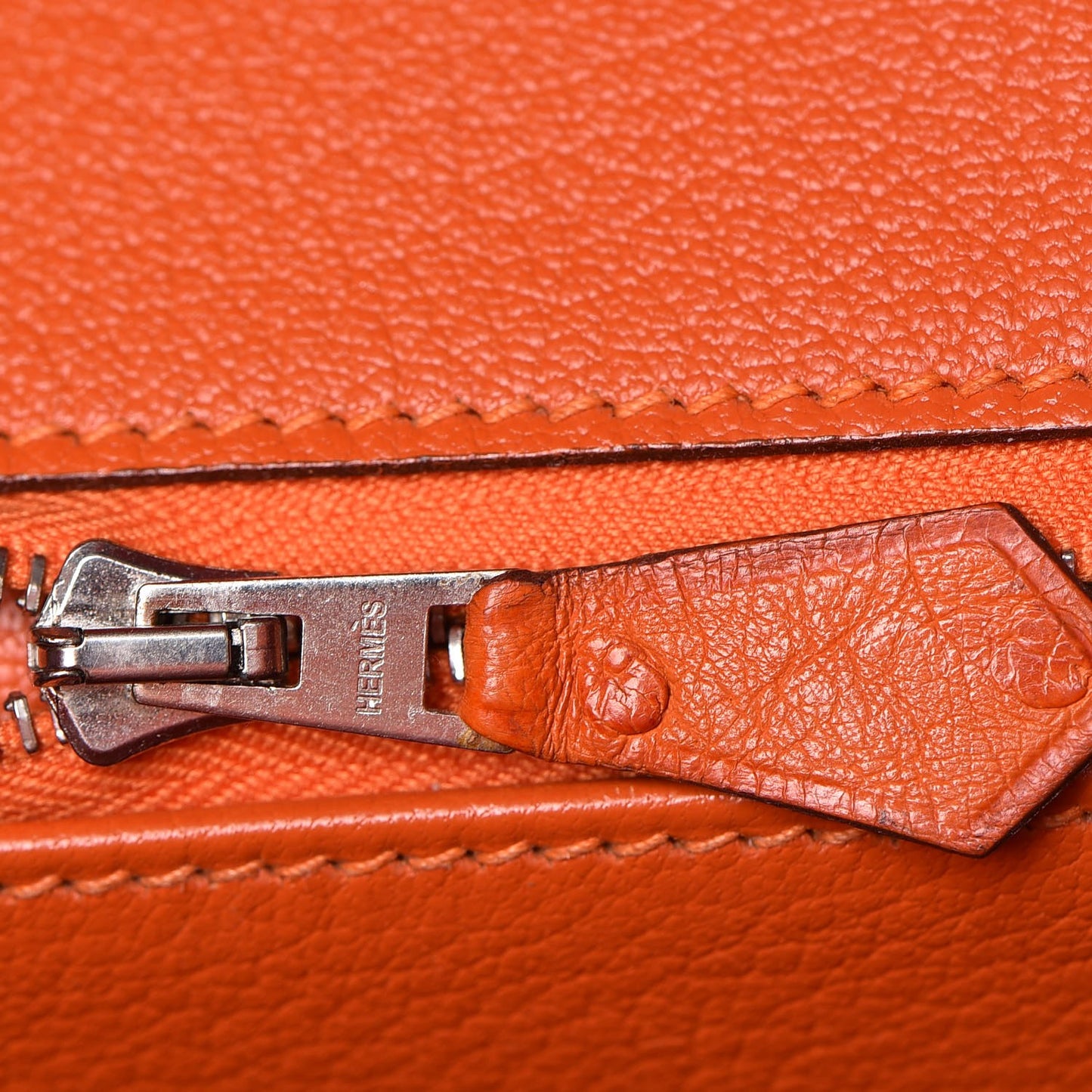 Ostrich Birkin 35 Orange