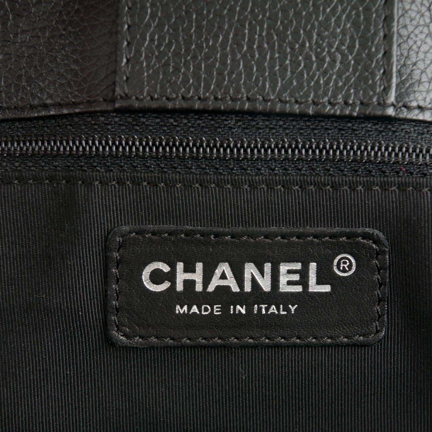 Chanel Calfskin Cerf Executive Shopper Tote Black 6 of 9