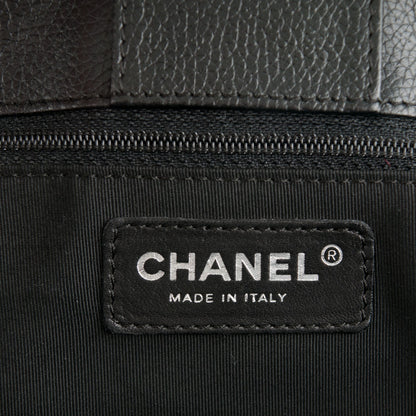 Chanel Calfskin Cerf Executive Shopper Tote Black 6 of 9