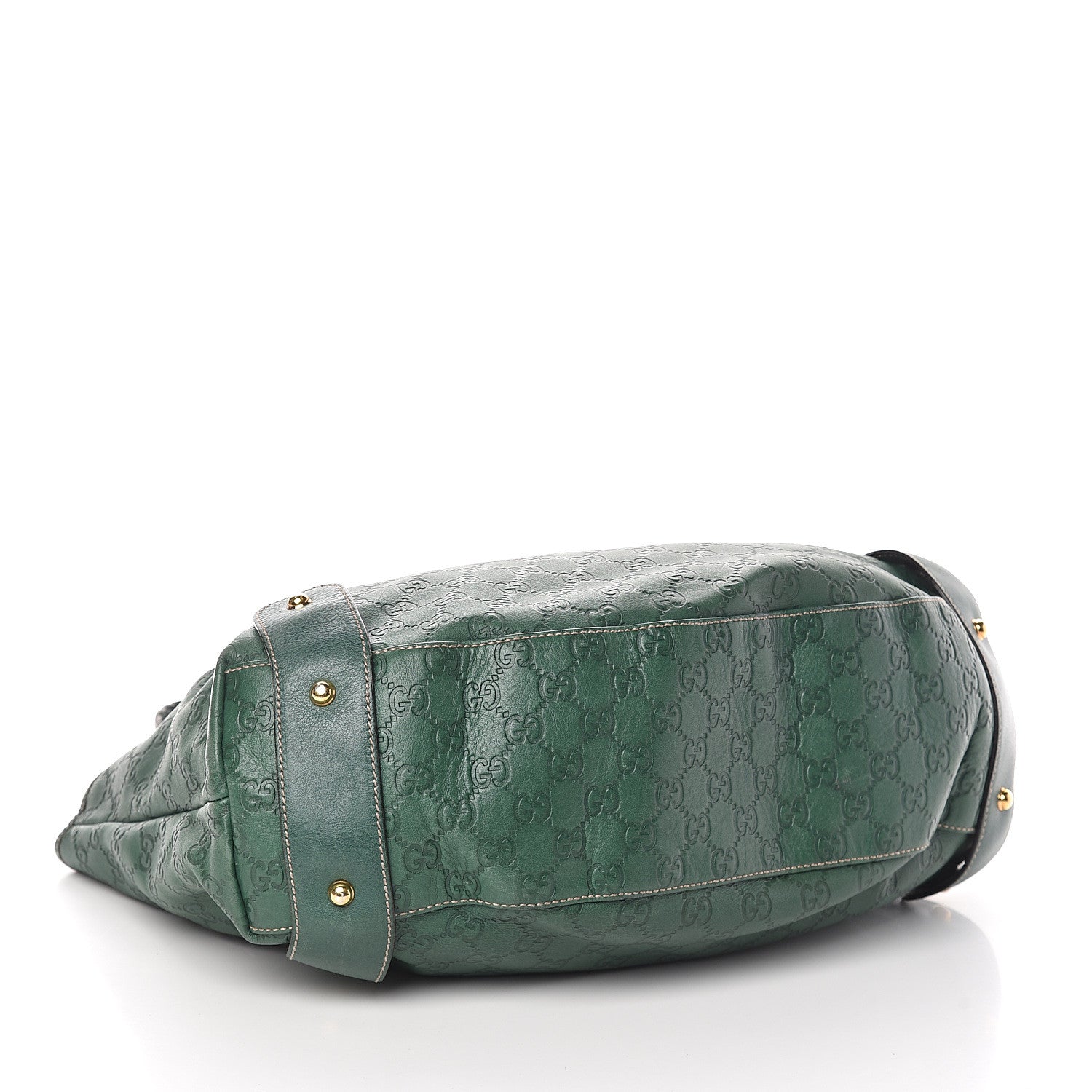 Gucci Guccissima Medium Pelham Shoulder Bag Green 3 of 8