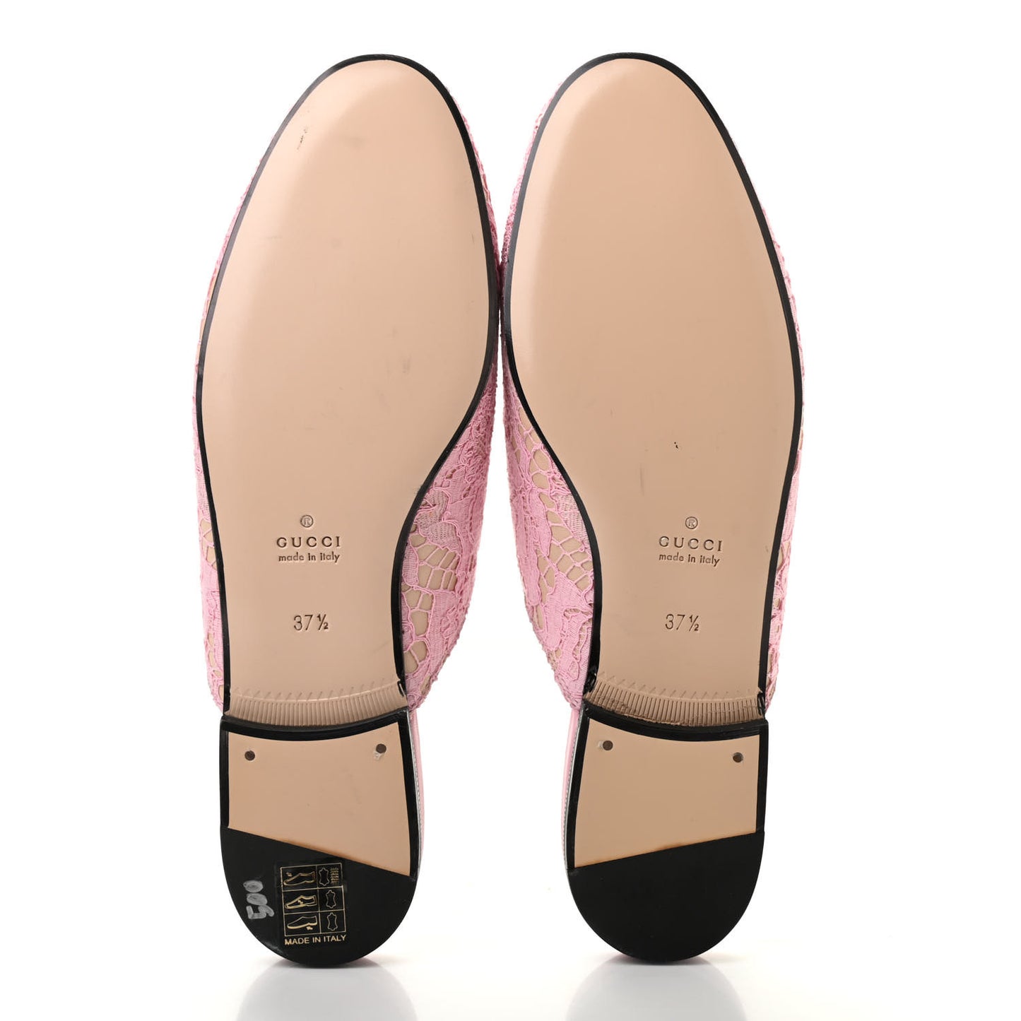 Lace Malaga Kid Womens Princetown Slippers 37.5 Sugar Pink Skin Rose
