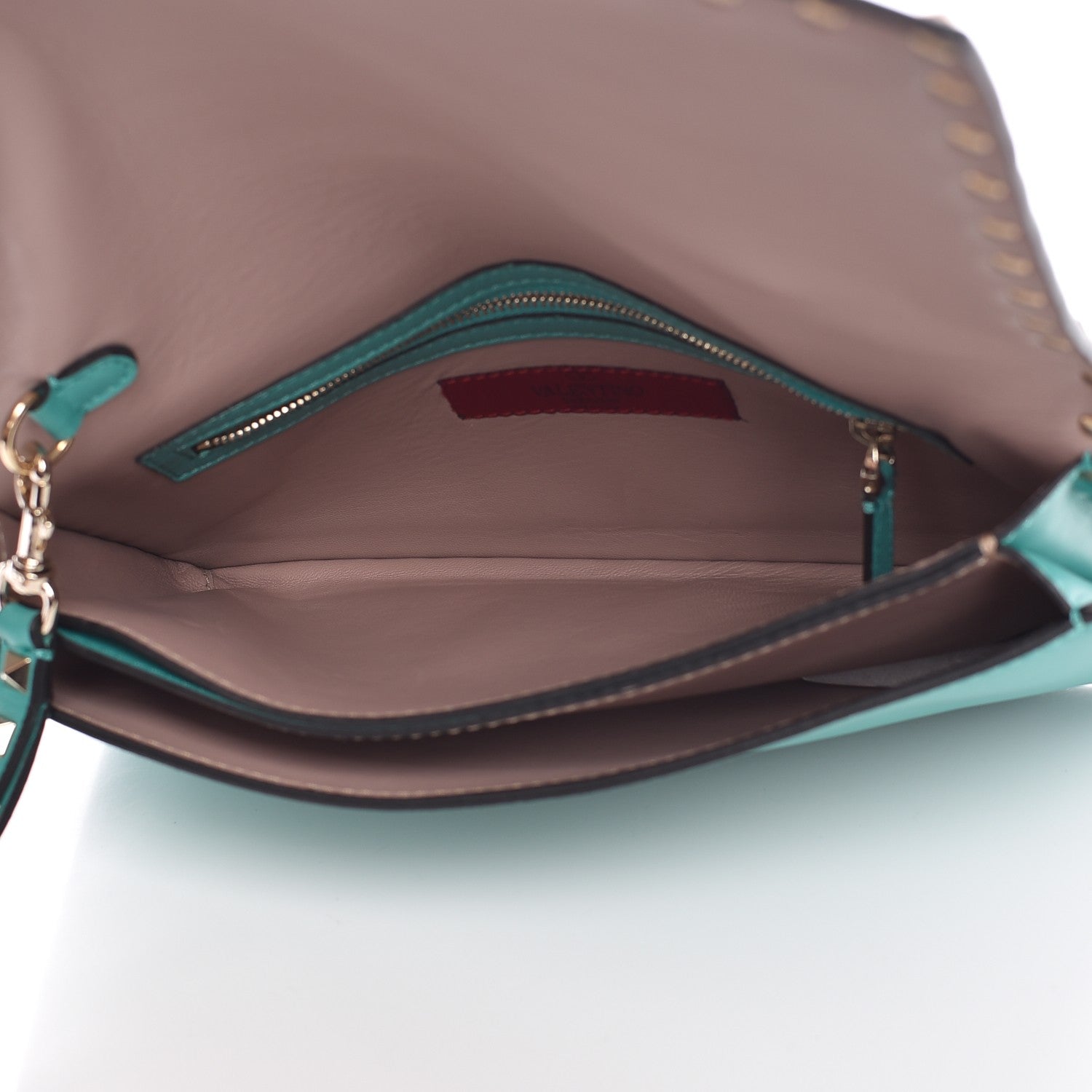 Valentino Garavani Nappa Rockstud Wristlet Clutch Colibri 5 of 8