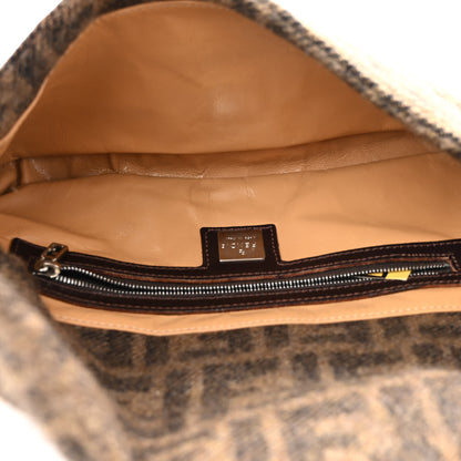 Fendi Wool Zucca Baguette Tobacco 5 of 9