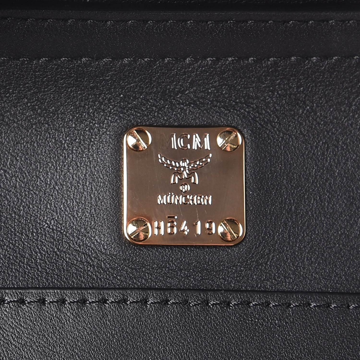 MCM Coated Canvas Mini Claudia Studs Crossbody Bag Black 6 of 7