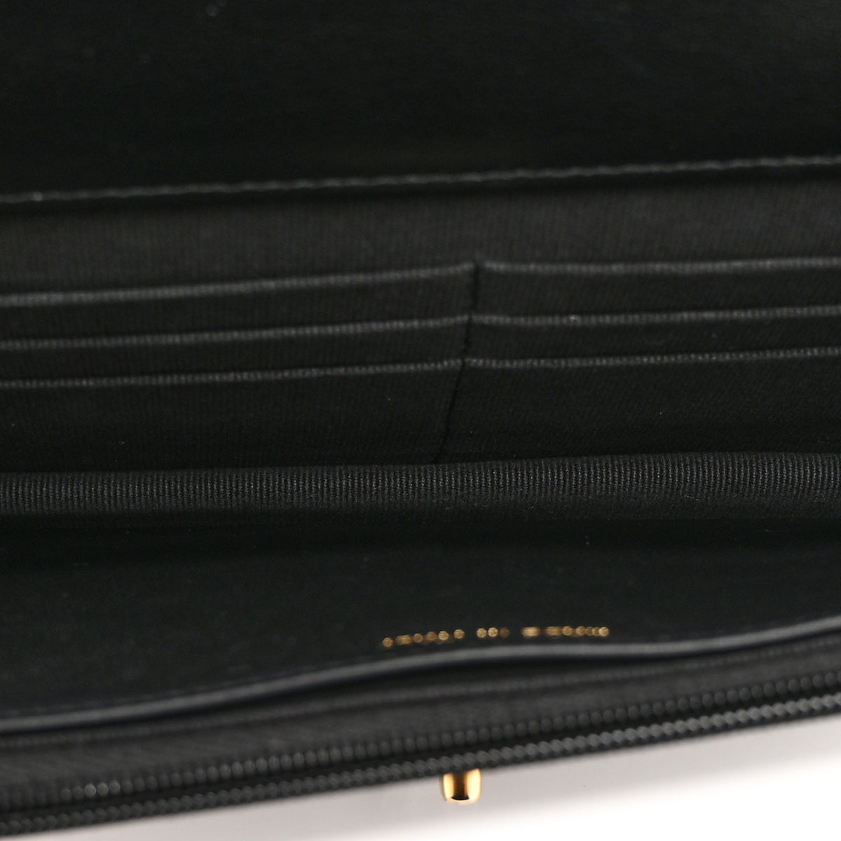 Chanel Shiny Lambskin Quilted CC Turnlock Chic Pearl Wallet on Chain WOC  Black 5 of 11