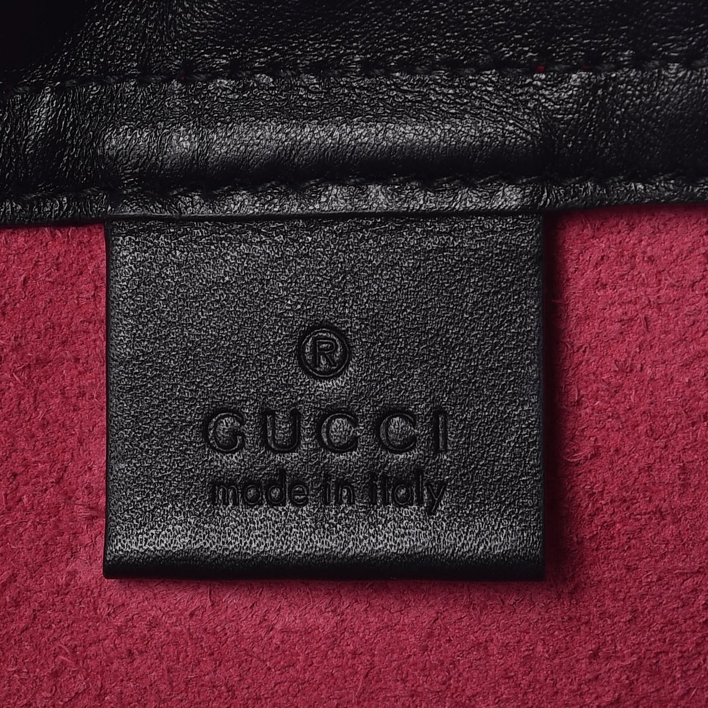 Grained Calfskin Logo Drawstring Backpack Box Pink Green Black