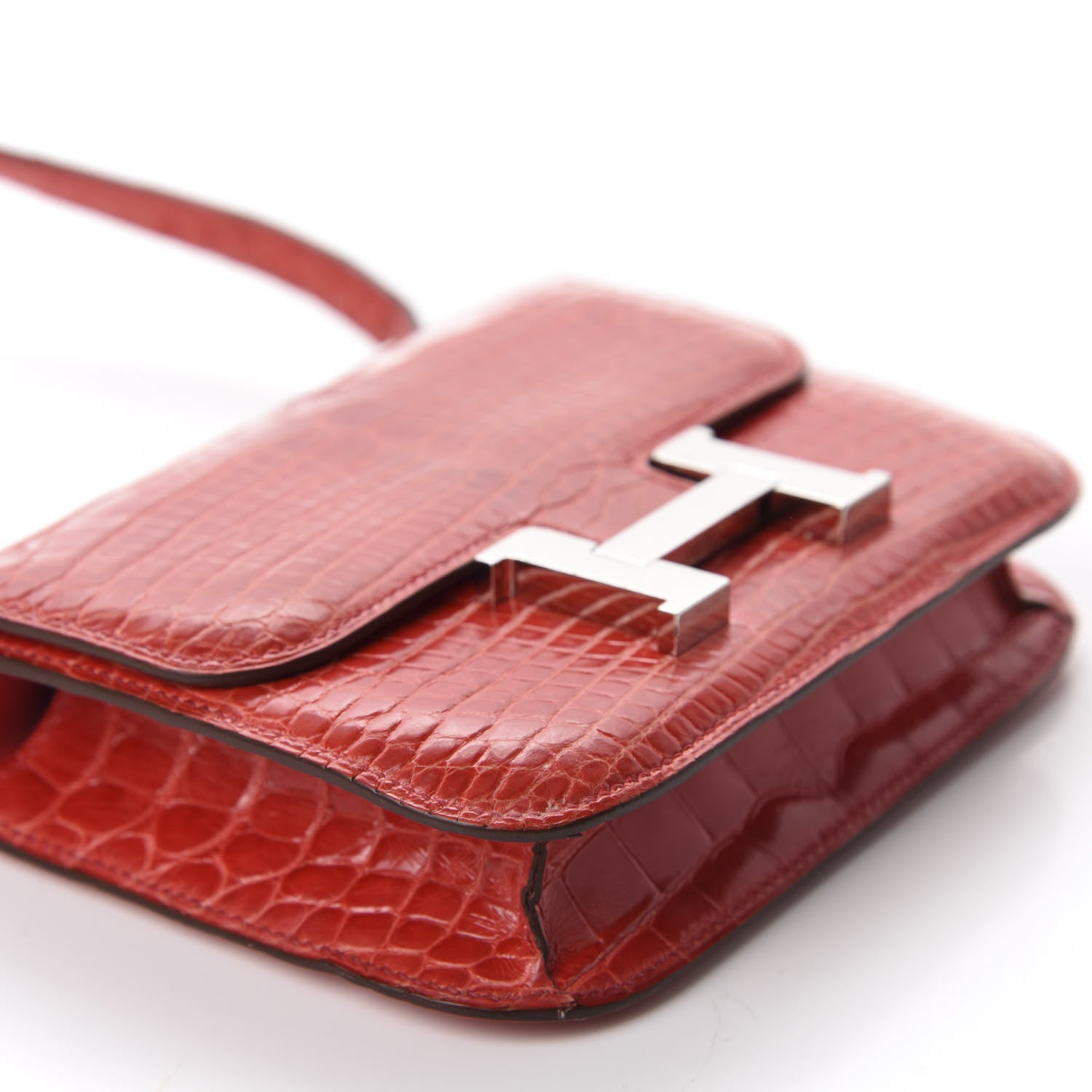 Hermes Shiny Alligator Micro Constance 14 Bougainvillea 6 of 10