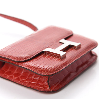 Hermes Shiny Alligator Micro Constance 14 Bougainvillea 6 of 10