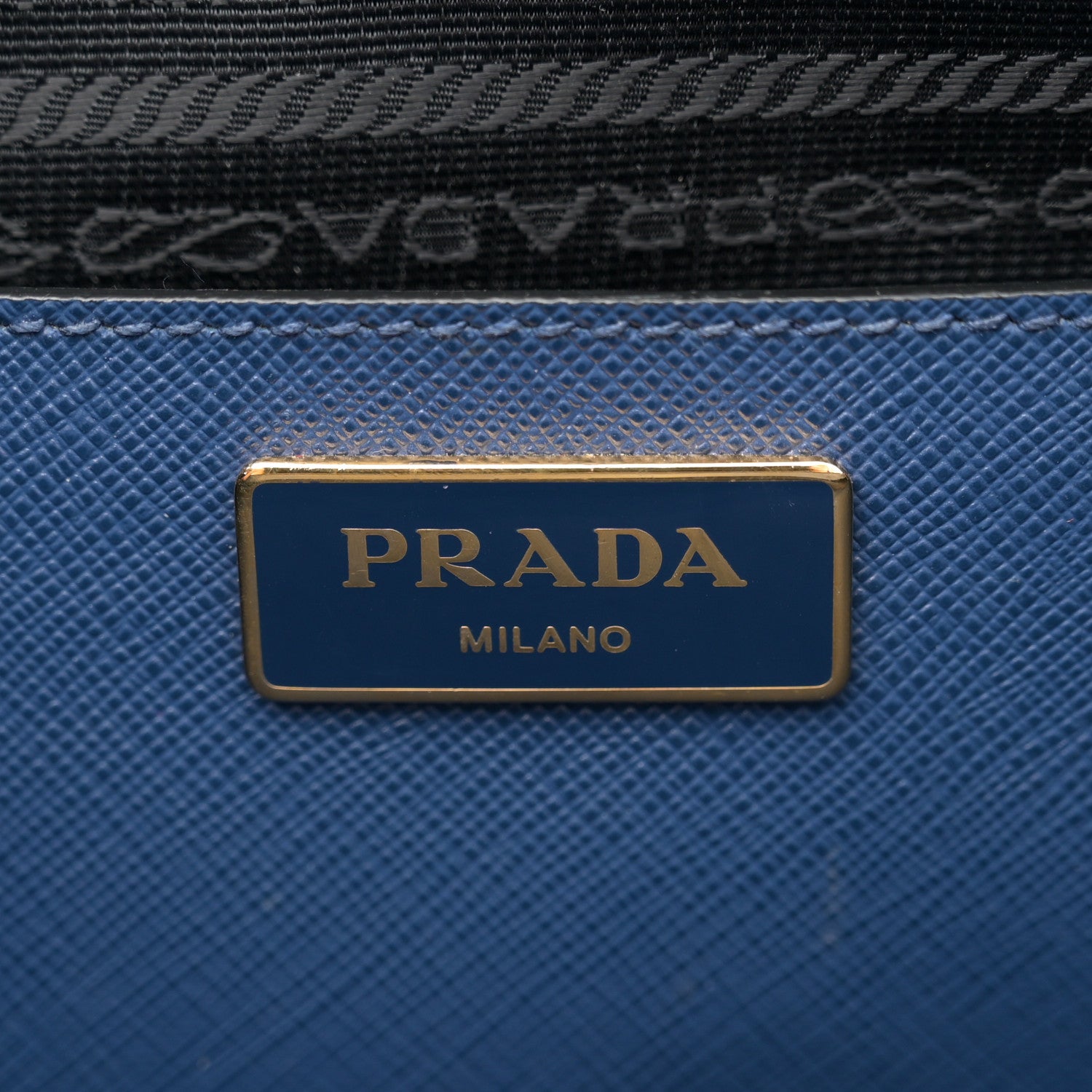Prada Saffiano Lux Bi-Color Medium Galleria Double Zip Tote Bluette Baltico 7 of 15