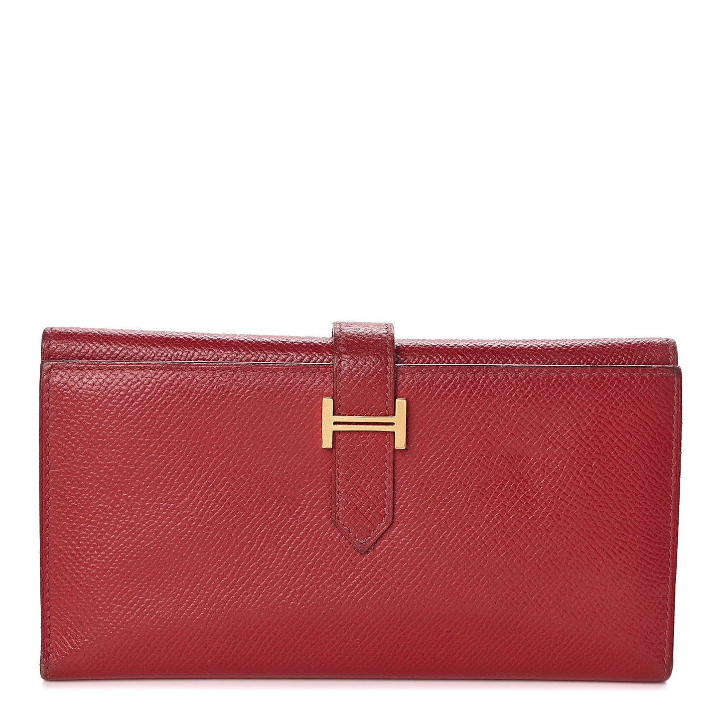Epsom Bearn Gusset Wallet Rouge Casaque