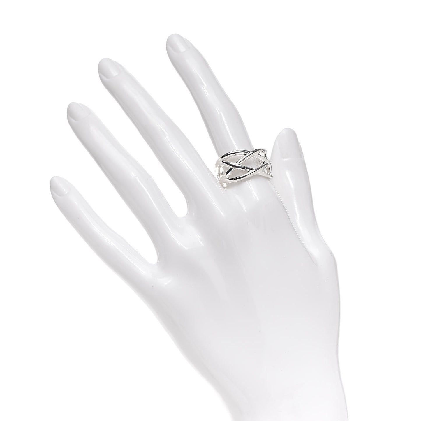 Sterling Silver Weave Ring 56 7.5