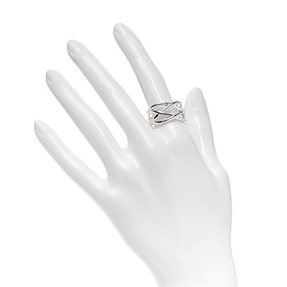 Tiffany Sterling Silver Weave Ring 56 7.5 2 of 5