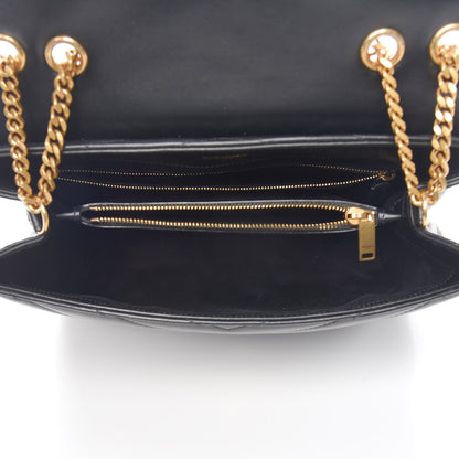 Saint Laurent Calfskin Y Quilted Monogram Medium Loulou Chain Satchel Black 5 of 12