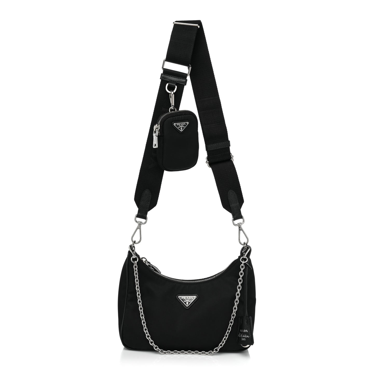 Nylon Re-Edition 2005 Shoulder Bag Black
