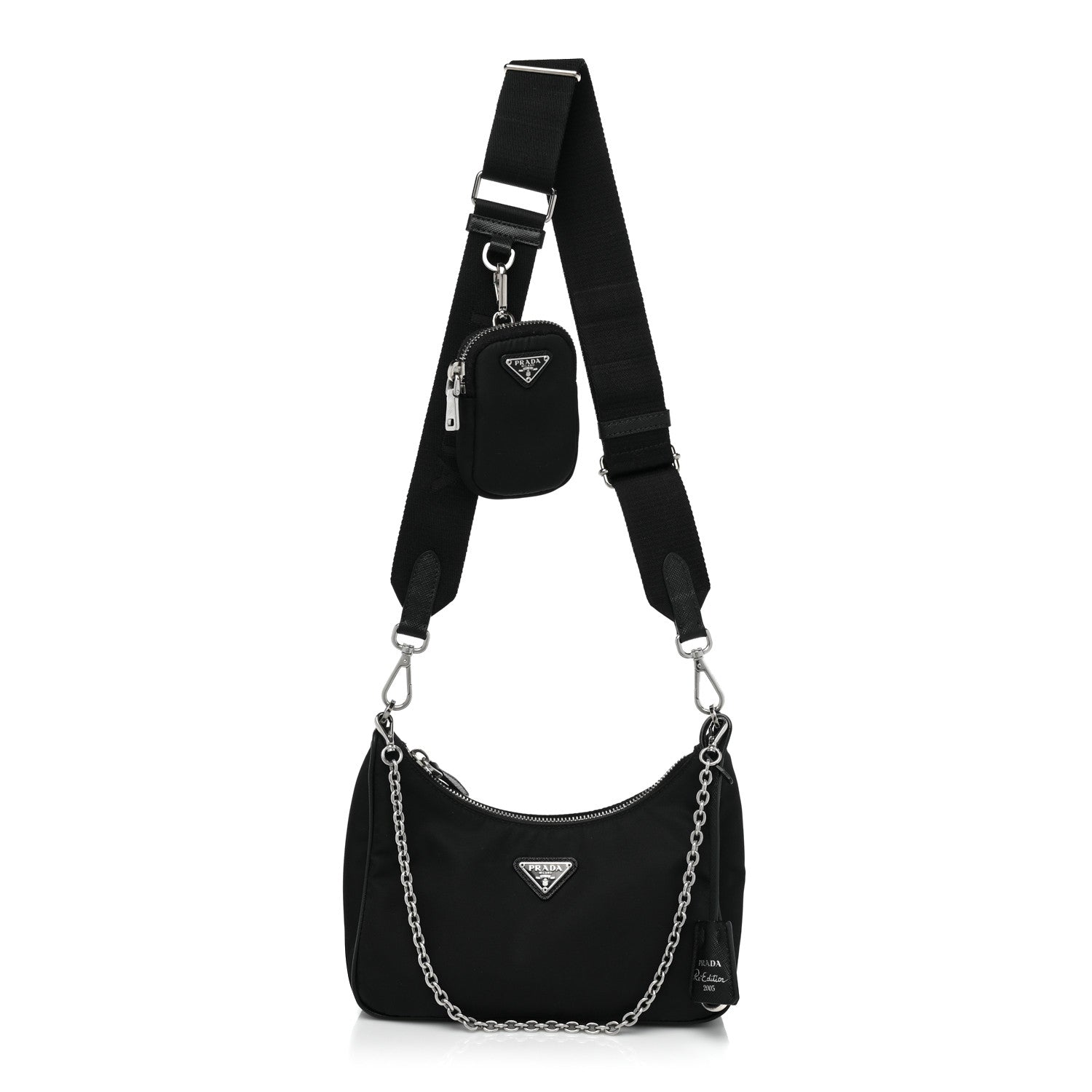 Prada Nylon Re-Edition 2005 Shoulder Bag Black 1 of 9