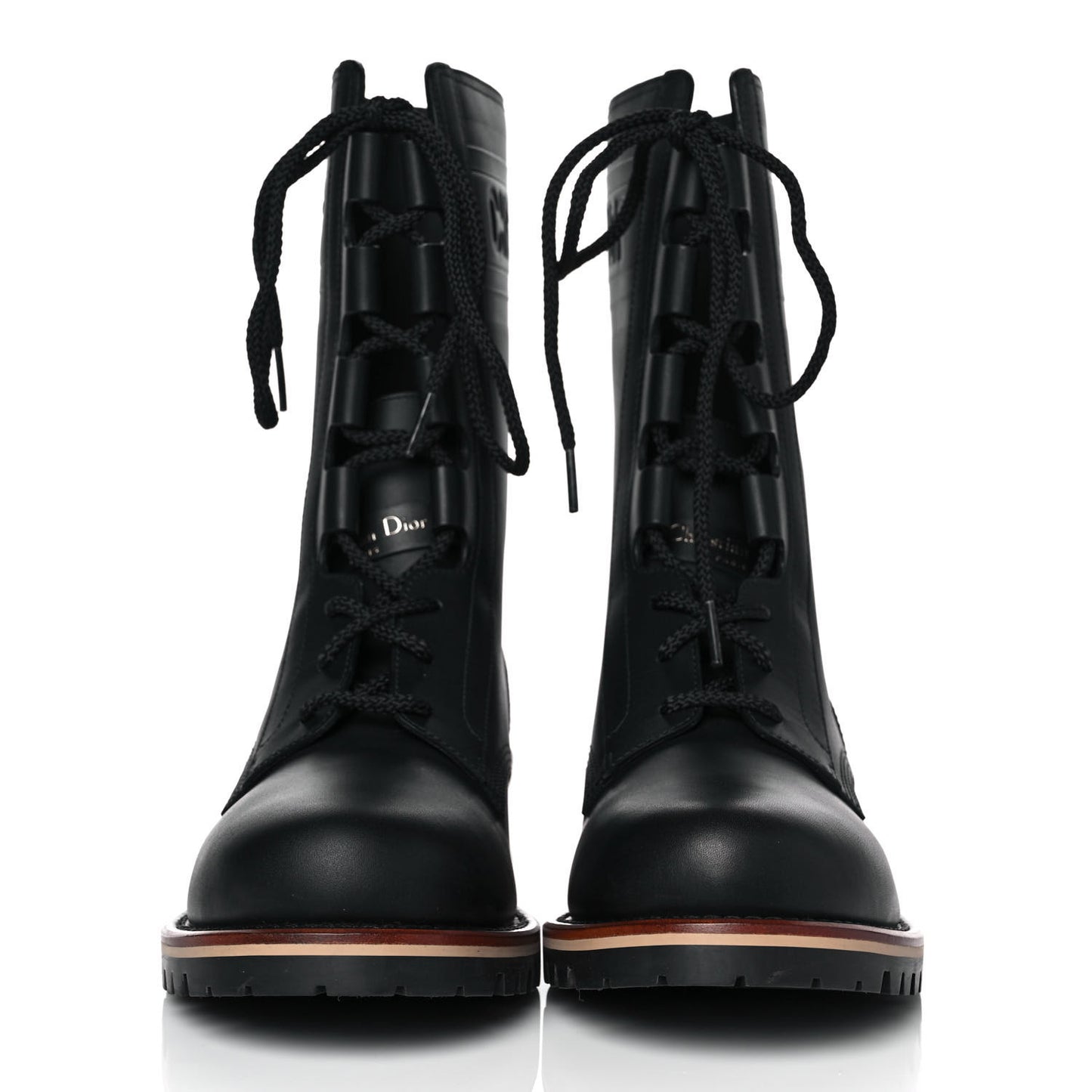 Calfskin Dior Quest 35mm Hiking Boots 38.5 Black