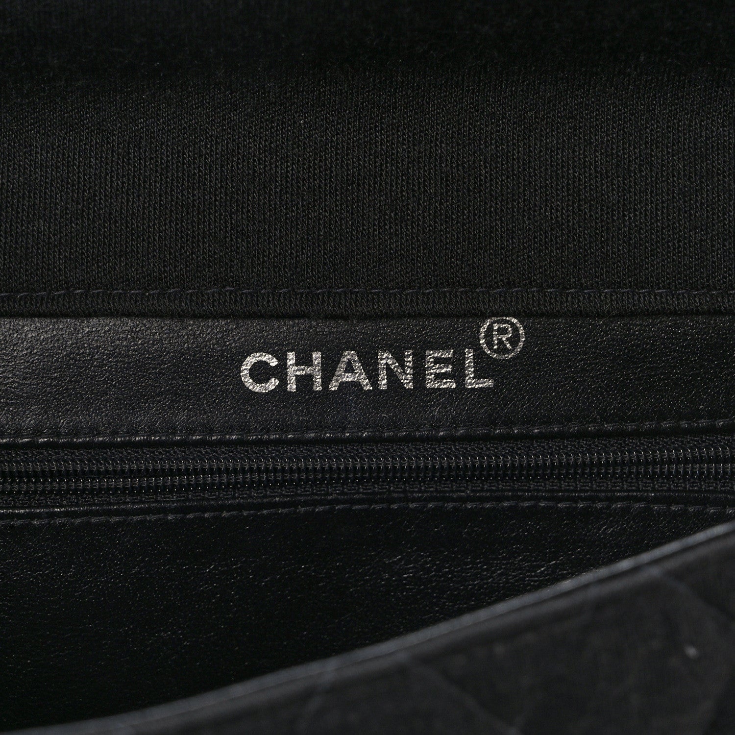 Chanel Jersey Double Sided Jumbo Flap Black 6 of 13